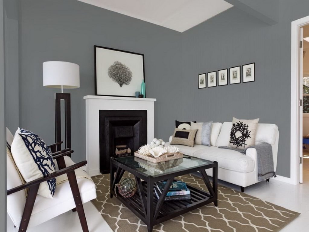 best living room gray paint