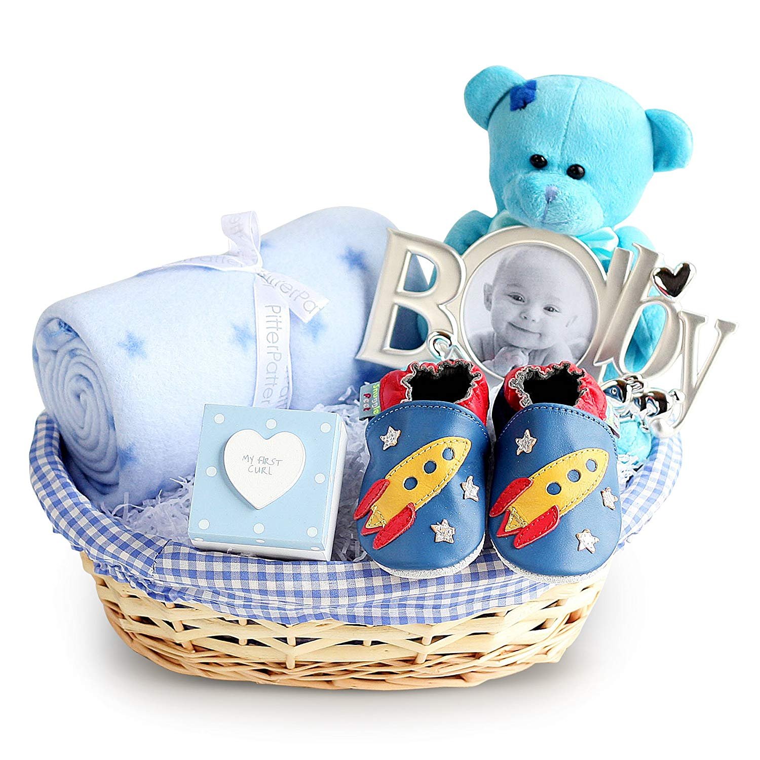 Amazon.com : Baby Box Shop Boy - 14 pcs New Baby Essentials for Newborn  Gifts - Newborn Baby Boy Gifts Set, Baby Boy Hampers Gift Baskets for  Newborn Boy Gifts - New